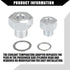 Oil Pressure Coolant Adapter Fitting Sensor Adapter for LS Series Engine/Front/Oil Pressure Sensor Adapter/Durable / 1 Set/Silver Tone...