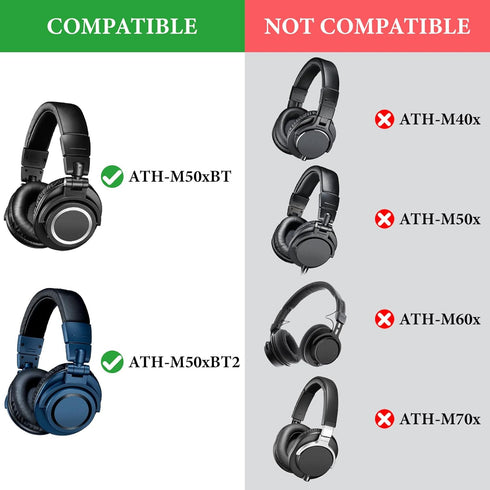 Geekria Audio Cable with Mic Compatible with ATH-M50xBT2/SR5, Pioneer SE-MS7BT Headphones Cable, 1/8" (3.5mm) to 3.5mm Replacement Stereo Cord wit...