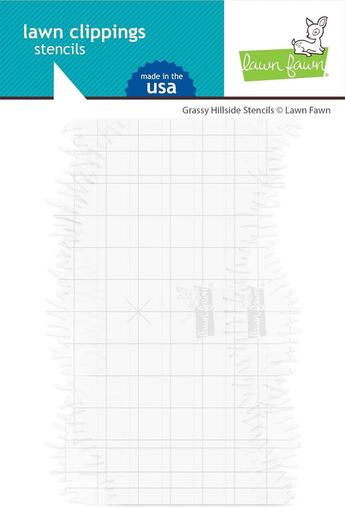 Lawn Clippings Stencils-Grassy Hillside -LF2248...