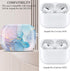 Protective Hard Case with Cleaner Kit Cover Skin Portable Shockproof Women Girls with Keychain for Apple Airpods Pro 2nd Charging Case - Watercolo...