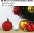 Red & Gold 2.5" Christmas Balls Christmas Tree Decoration Ornaments Shatterproof Hanging Balls for Birthday Halloween Holiday Wedding Decorations ...