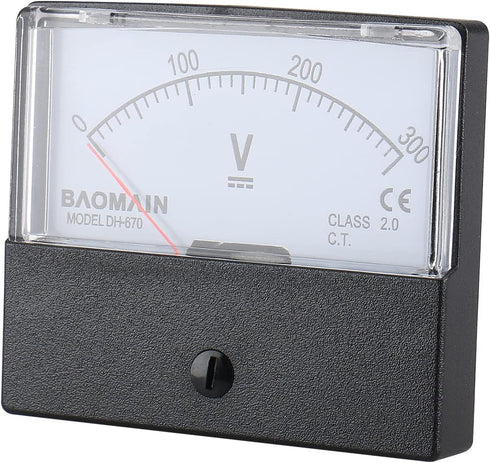 Baomain Dh-670 DC 300v Volt Analog Panel Mount Meter Voltmeter...