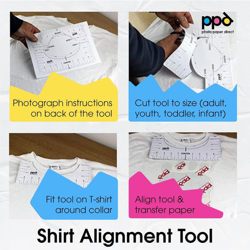 PPD Inkjet Heat Transfer Paper for T-Shirts 20 Sheet Pack Mixed Light & Dark Letter 8.5X11" - (PPD-5-MIX-20)...