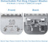 Detachable Pet Clipper Blades Compatible with Most Series Clippers, Carbon Steel Dog Clippers for Grooming Ceramic Blade, Clippers...
