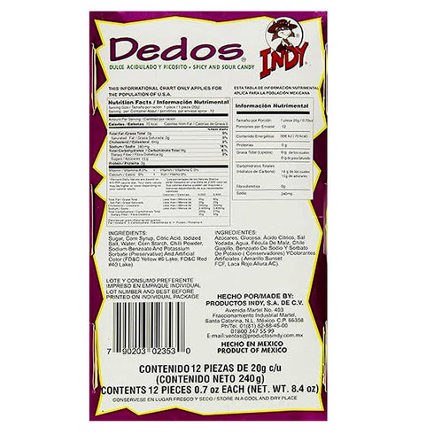 Dedos Indy...