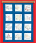 Jack Dempsey JDN737.745 Quilt Blocks 9" Rescue Vehicles 12Pc Quilt Blocks 9" Rescue Vehicles , White...