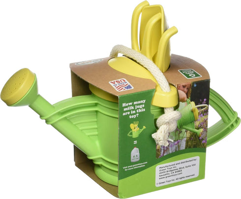 Green Toys Watering Can, Green 4C - Pretend Play, Motor Skills, Kids Outdoor Role Play Toy. No BPA, phthalates, PVC. Dishwasher Safe, Recycled Pla...
