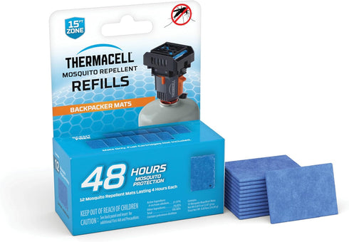 Thermacell Mosquito Repellent Mat Only Refills; Compatible with Thermacell Backpacker; Highly Effective, Long Lasting, No Spray, No Scent, No Mess...