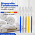 20pcs Disposable Toothbrushes with Toothpaste (5 Colors)...