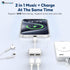 USB C Splitter 1 in 2 Out, Dual USB C Headphone and 60W Charger Adapter, Type C Audio Adapter with Fast Charging Dongle Compatible with iPhone 15,...