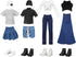 Geyoga 14 Pcs Doll Clothes and Accessories for 11.5 Inch Girl Doll Accessories Doll Denim Cotton Doll Cloth Doll Pants Shoes Casual Wear Clothes O...