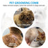 Pet Steel Combs Dog Cat Comb Tool, Dandruff Comb, Multifunction Stainless-Steel Fine-Tooth Grooming Comb Cat Dog Pet Grooming Scalp Effectively Ge...