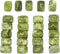 SUNYIK Natural Green Jade Rune Stones Set with Engraved Elder Futhark Alphabet Lettering Polished Healing Crystal Kit...