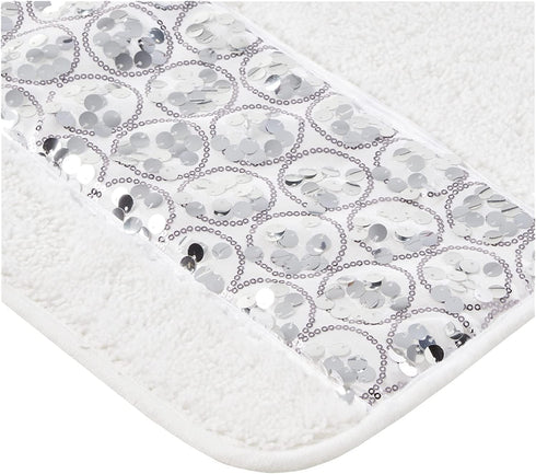 Popular Bath Sinatra Modern Bathroom Rug Classic Luxury Contour Bath Rug Stylish Bath Mat for Shower Unique Design White Contour Bath Rug...