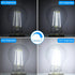 Energetic Dimmable LED Filament Light Bulbs, 8W, 60 Watt Equivalent, Daylight 5000K, Classic Clear Glass, A19 LED Light Bulb, 6 Pack...