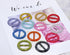 Pack of 12 Small T-Shirt Clips 80s Party Fashion Silk Scarf Ring Clips for Girls Oversized Tee Shirts Clothing Accessories (Modern)...