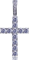 JINAO Iced Out Cubic Zirconia Round Cut Cross Pendant Necklace 18K Gold Plated Diamond Jewelry for Men Women with Stainless Rope Chain...