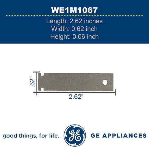 GE WE1M1067 Genuine OEM Drum Slide/Glide/Pad for GE Dryers,Silver