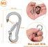 Flag Pole Ring Replacement Carabiner Clips | 4 Pcs Aluminum Alloy Flag Pole Clip Spring Snap Hooks for Grommeted Flag | Replaceable Flagpole Hardw...