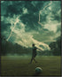Posterizer 1 pcs-football-soccer match with storm clouds and lightning 2-Sports & Hobby Art Gifts for sports fans Decor for Home & Office- unframe...
