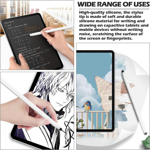 20Pcs Replacement Tips Silicone Rubber Touch Screen Pens Tips for Touch Pen (6 * 6mm)...