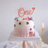Unimall Letter 'One' Heart Cake Topper for 1st Birthday, Rose Gold Glitter Cake Decorating Supplies, First Anniversary, Baby Shower...