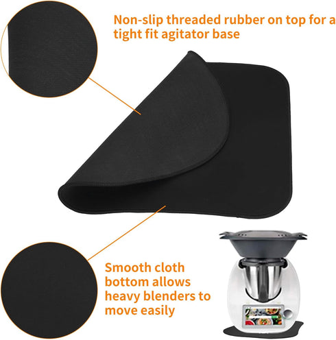HEEPDD Kitchen Sliding Mat, Kitchen Countertop Appliance Sliders Mat Mixer Mover for Thermomix TM6 TM5 Coffee Makers Blenders Toasters Air Fryer...