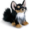 DEMDACO Black Long-Haired Chihuahua Children's Plush Beanbag Stuffed Animal Toy...