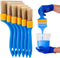Chalk & Wax Paint Brush, 6PCS Chalk Paint Brushes for Crafts, Paint Brushes for Walls & Furniture, Wax Brushes for Painting and Refinishing Furnit...