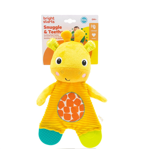 Bright Starts Snuggle & Teethe BPA-free Crinkle Teething Plush Baby Toy - Giraffe...