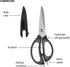 Farberware 4-in-1 Kitchen Shears, 2-Piece, Black and Gray...
