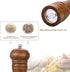 Gulex® Wood Pepper Grinder Pepper Mill,Adjustable Coarseness 8 Inch Wooden Peppermill, Ceramic Grinding Mechanism Salt Mill Refillable (1 pack)...
