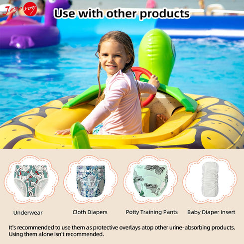 Joyo roy 4Pcs Plastic Diaper Covers for Girls Plastic Underwear for Potty Training Underwear for Girls Toddler Rubber Pants for Babies and Toddler...