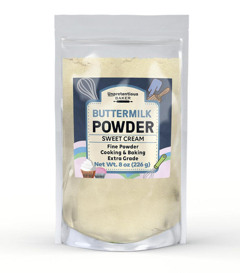 Unpretentious Buttermilk Powder, Made from Sweet Cream, Fine Powder, Cooking & Baking (8 Ounce)...