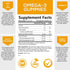 Omega 3 Fish Oil Gummies, Heart Healthy Omega 3 Gummy Supplement with High Absorption DHA & EPA, Extra Strength Joint & Brain Support, Omega 3 Fis...