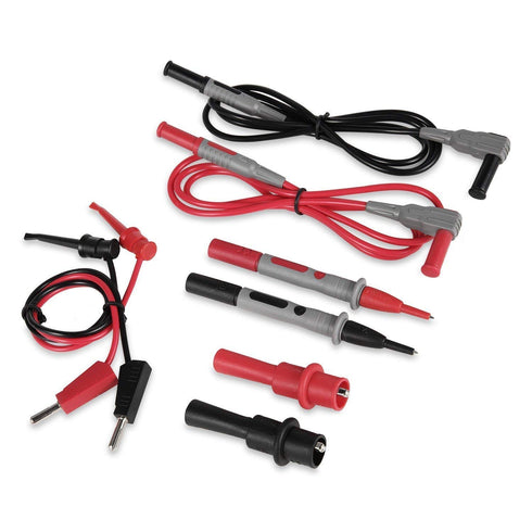 AstroAI 8Pcs Multimeter Test Leads Set with Alligator Clips, Plunger Test Mini Hooks and Test Probes 1000V 10A CAT III & CAT IV 600V for Fluke, KA...