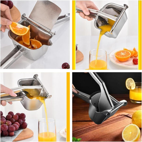 Thickened 304 stainless steel manual juicer, lemon juicer, orange juice juicer, fruit juicer, simple to use, it is the ideal companion for your ki...