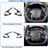 Soft Carbon Fiber Steering Wheel Button Cover Sticker Fit for Chevrolet Corvette C8 2020-2024, Car Steering Wheel Panel Protection Frame Molding S...