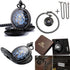 ManChDa Pocket Watch for Dad Gifts for Fathers Day Mechanical Pocket Watch for Dad Men Pocket Watches Engraved...