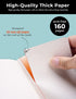AISBUGUR Pocket Notebook Small Notebook 2-Pack, 3.5" x 5.5" Pocket Notebooks Hardcover with Thick Lined Paper, Inner Pockets, Cover Letter Embossi...