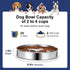 Slow Feeder Dog Bowls 304 Stainless Steel, 2 Cups Metal Food Bowls, Water Bowl for Small & Medium Sized Dogs, Fun Bloat Stop Pet Fast Eaters...