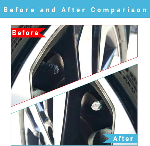 4PCS Strawberry Car Tire Valve Stem Caps, Bling Crystal Rhinestone Tire Valve Stem Covers, Dustproof Wheel Valve Covers for Women, Universal Car A...