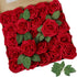 AmyHomie Artificial Flowers Dark Red Rose 50pcs Real Looking Fake Roses w/Stem for DIY Wedding Bouquets Centerpieces Arrangements Party Baby Showe...
