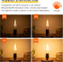 Dimmable Tubular Led Bulb E26 led Light Bulb,T10 T30 Vintage LED Bulbs, 40 watt Equal 4W, 2700K Warm White light Edison Lights Bulbs, AC120V, 400l...