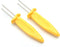 Fox Run 5398 Jumbo Corn Holders, Stainless Steel and Plastic, Set of 8...