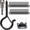 50 PCS Q-Hanger Screw Hooks with Safety Buckle Design Christmas Lights Hanger Hooks Outdoor Wire Fairy Lights and String Lights, Easy to Release, ...