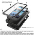 Beasyjoy for iPhone SE 2022/2020/ 8/7 Metal Case, Waterproof Heavy Duty Case with Screen Protector, Full Body Protection Military Grade Shockproof...