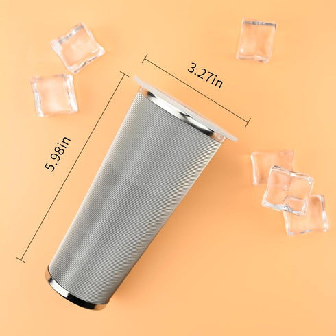 Cold Brew Coffee Maker Filter For 32oz/1Quart Wide Mouth Mason Jars 304 Stainless Steel Mesh Filter with Silicone Seals to Make Iced Coffee & Sun ...