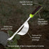 Weed Puller Tool, Manual Hand Weeder Tool with Metal Leverage Base V-Shaped Forks for Easy Weed Removal & Deeper Root Digging, Stainless Steel Gar...