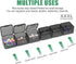 30 Packs Plastic Stackable Organizer Container with Lids, Mini Containers for Beads, Glitter, Slime, Paint or Seed Storage - Black (Black)...